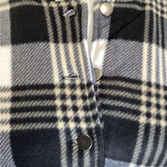 Plaid Black and White Women's Jacket, Plus Size 1X - Picture 9 of 9